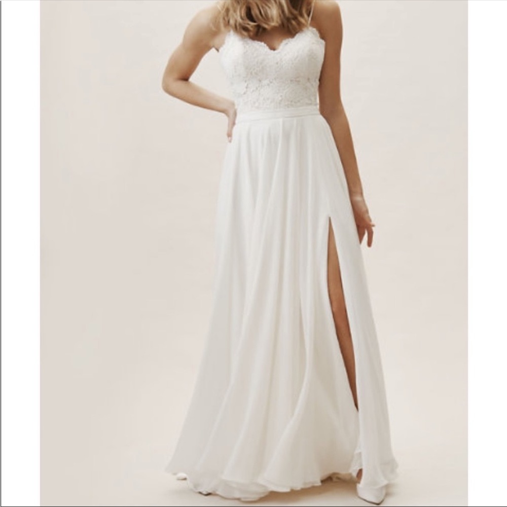 NWT Jenny Yoo Atwell Bridal Wedding Skirt Ivory White size 12